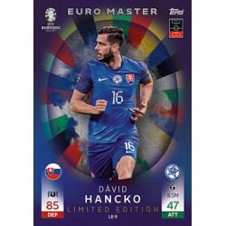 Topps Match Attax UEFA EURO 2024 Euro Master Limited Edition Dávid Hancko (Slovakia)